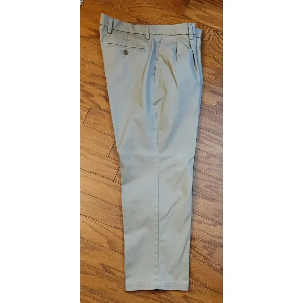 Dockers Pants Mens Flex Comfort Classic Fit 34x28.5 (Actual) Khaki Chino
